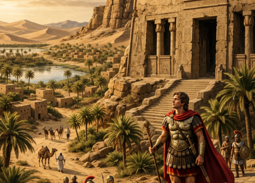 The Son of Amun – Alexander’s Quest for Truth”: When a Conqueror Bowed to the Desert! 🏛️🌵
